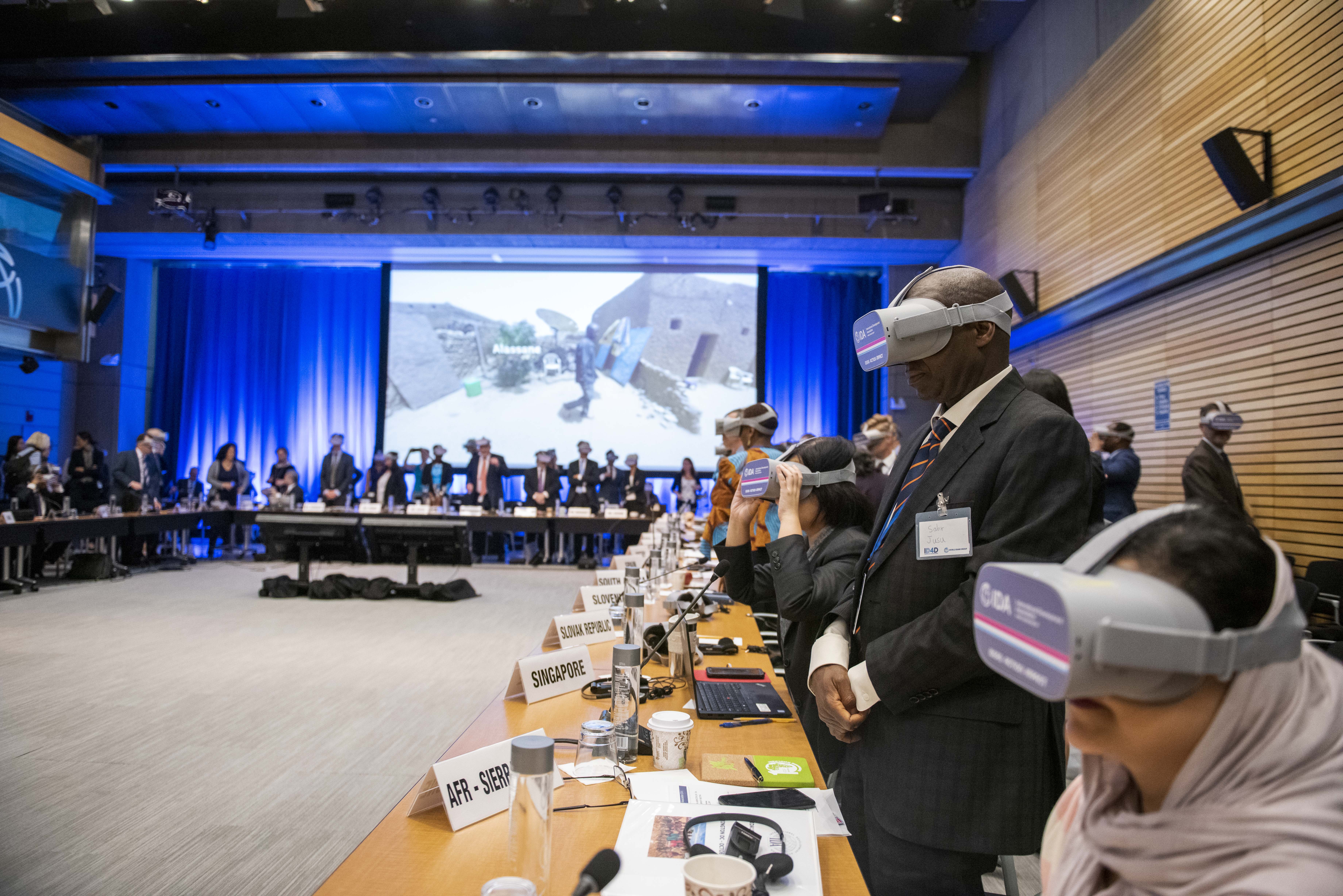 VR film screening at World Bank